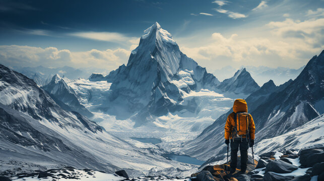 K2 Winter Mountain Climbing - Generative AI