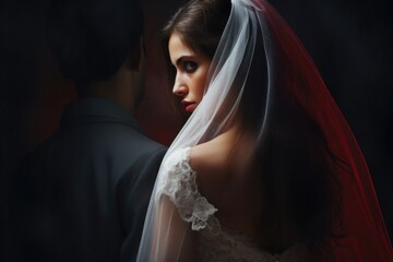 Forced marriage concept background