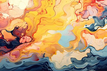 Abstract Background Design: Fluid Creativity in a Designer's Sketchbook, generative AI