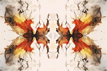 Abstract Backgrounds: Intriguing Rorschach Inkblot Shapes for Aesthetic Visuals, generative AI