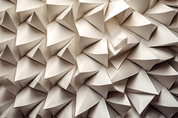 Abstract Geometric Background: Reflecting the Balance and Precision of Intricate Origami Folds, generative AI