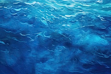 Blue Abstract Background: Reflecting the Tranquil Vastness and Mystic Allure of a Deep Ocean, generative AI