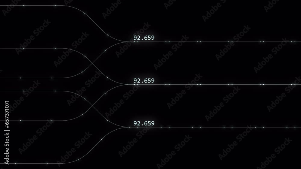 Poster Abstract digital dot line particle data background connecting technology concept.