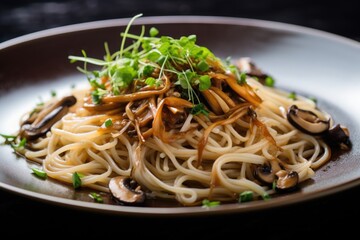 Noodles with mushroom