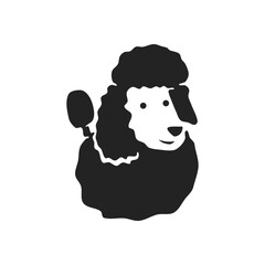 poodle dog logo template Isolated. Brand Identity. Icon Abstract Vector graphic