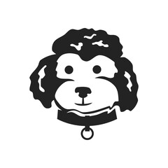 poodle dog logo template Isolated. Brand Identity. Icon Abstract Vector graphic