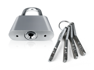 Lock, transparent background