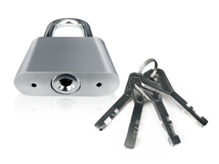 Lock, transparent background