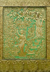 Buddha artwork from brass design