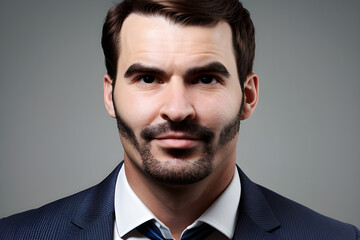 A handsome guys man with a beard in a suit