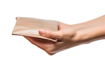 Rich's Hands Giving Charity or Donations Isolated on transparent background, AI