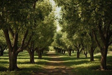 Obraz premium Walnut trees landscapes