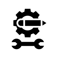 skills glyph icon illustration vector graphic. Simple element illustration vector graphic, suitable for app, websites, and presentations isolated on white background