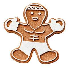 Christmas and new year with child doll-shaped icon isolated