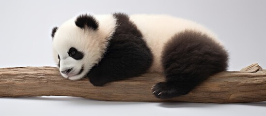 Slumbering baby panda