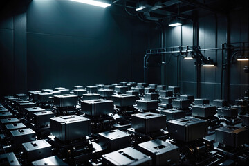 Obraz premium Background of Black Texture Technology Concep