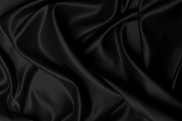 Black background flag on fabric texture - obrazy, fototapety, plakaty