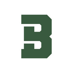 Monogram initial b letter mark logo design. Monogram design vector b logo. Monogram initial letter mark b logo. Design simple b monogram