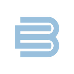 Obraz premium Monogram initial b letter mark logo design. Monogram design vector b logo. Monogram initial letter mark b logo. Design simple b monogram