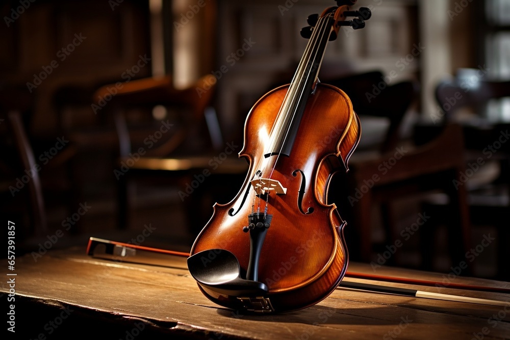 Poster generative ai : violins are important instruments in a wide_