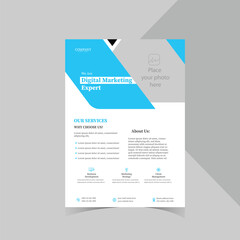 Corporate business flyer template design
