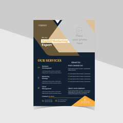 Corporate business flyer template design