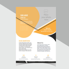 Corporate business flyer template design
