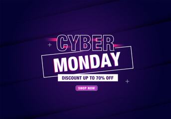 Gradient futuristic Cyber Monday background