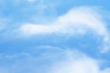 Clouds on blue sky background landscape views.