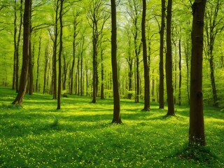 spring landscape forest