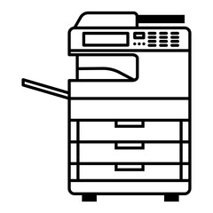 Photocopier machine icon