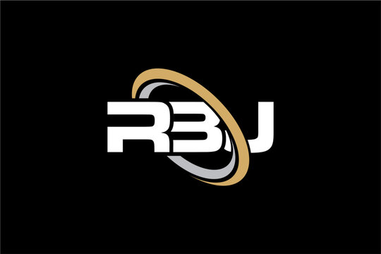 RBJ creative letter logo design vector icon illustration