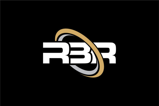 RBR creative letter logo design vector icon illustration