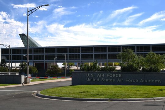 Entrance to the United States Air Force Academy in Colorado Springs
