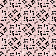 Creative Hand drawn Seamless Pattern of Print Art Abstract background for textile