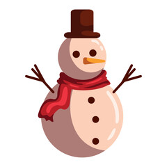 christmas snowman character