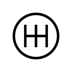 Car Transmission Icon, Automobile Part Icon