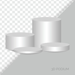3d metallic stage, background for products display podium scene, stand to show cosmetic products
