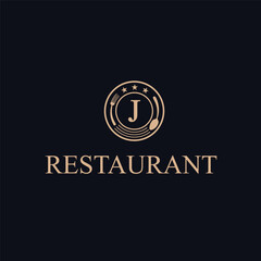New restaurant logo template vintage