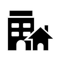 real estate glyph icon illustration vector graphic. Simple element illustration vector graphic, suitable for app, websites, and presentations isolated on white background