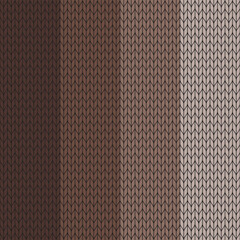 Fototapeta premium Brown gradient knitted pattern. knitted vector pattern. Seamless gradient pattern for clothing, wrapping paper, backdrop, background, gift card.
