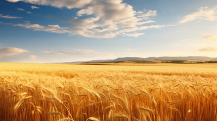 Image of America's golden sustaining wheat fields - obrazy, fototapety, plakaty