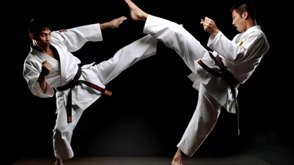 Türaufkleber japanese karate fighter © Scheidle-Design