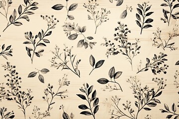 Aesthetic floral background with a vintage feel