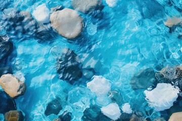 blue ocean water refreshing background