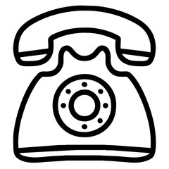 retro telephone icon