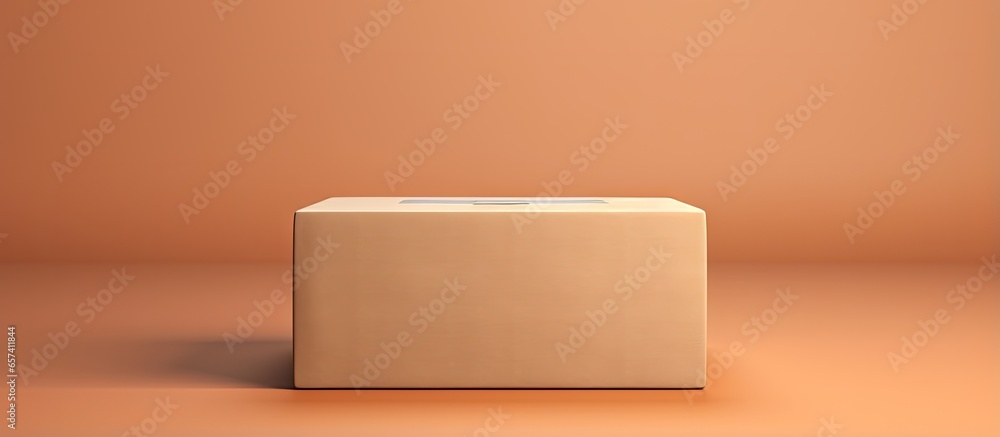 Aufkleber copy space image on isolated background with an isolated open box