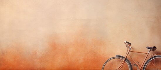 Rusty parts of a bike isolated pastel background Copy space