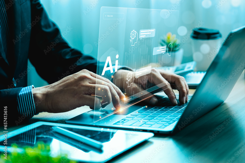 Aufkleber ai tech enhances businesses by processing data, improving decision-making, developing innovative pro