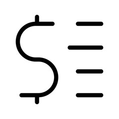 Pricing Details Icon Vector Symbol Design Illustration